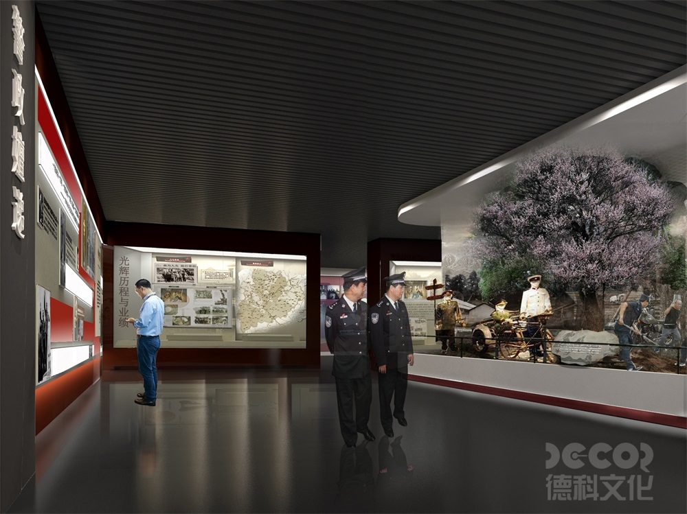軍警主題展館裝修如何展現(xiàn)軍民融合、警民合作的內(nèi)容？